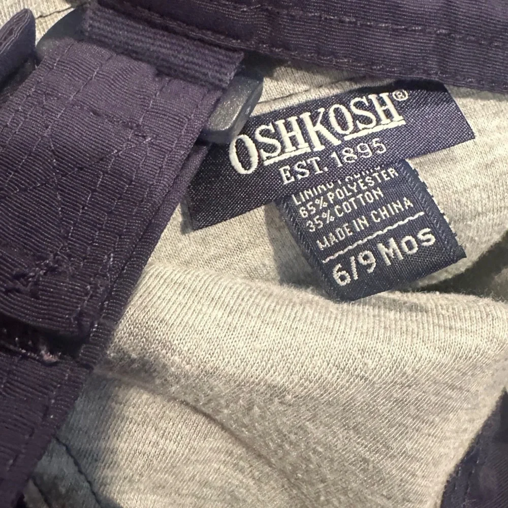 Baby OshKosh B'Gosh Navy Blue Lined Lightweight Snow Pants Size 6/9 Months